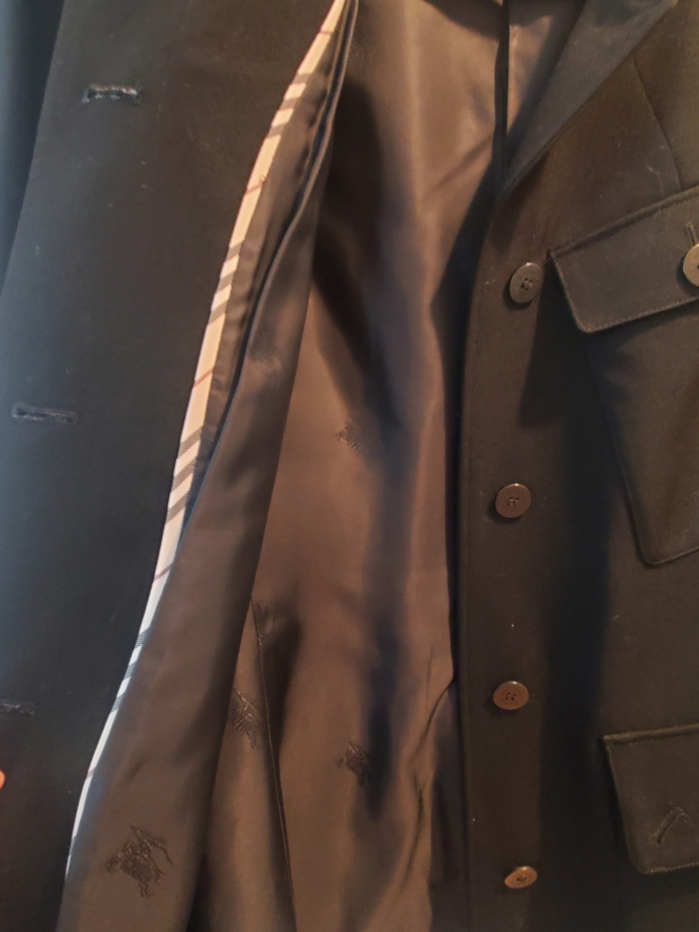 Burberry Black Four-Pocket Blazer Jacket - Picture 4 of 4